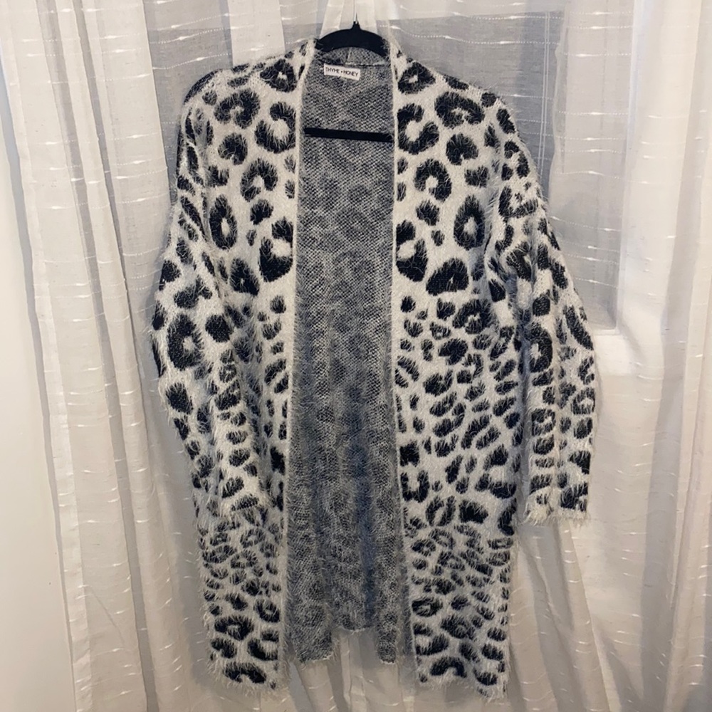Funky animal print cardigan